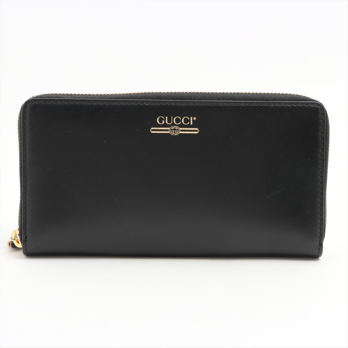 Gucci 547591 Leather Round  Wallet Black