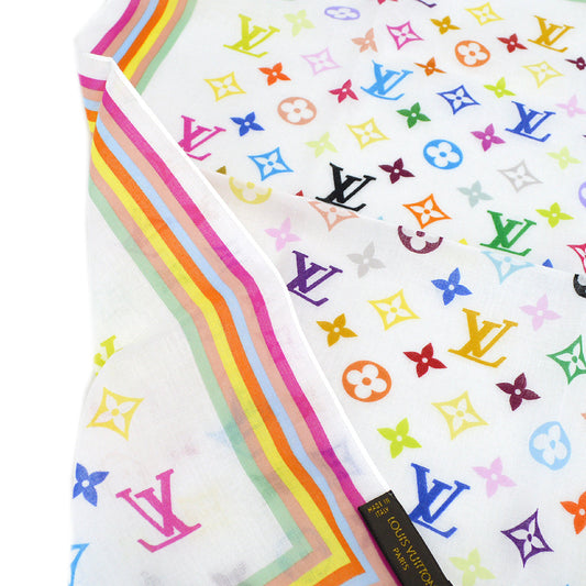 Louis Vuitton Monogram Multicolor Scarf M71911 Small Good
