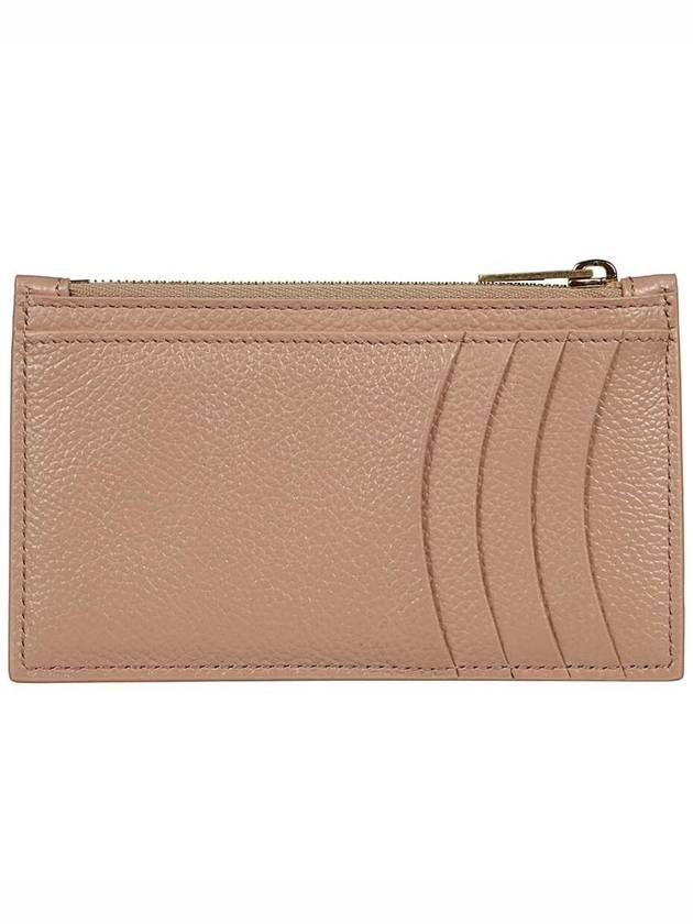 Luxury Balenciaga  Hourglass Gold B Logo Zipper Long Card Wallet Beige