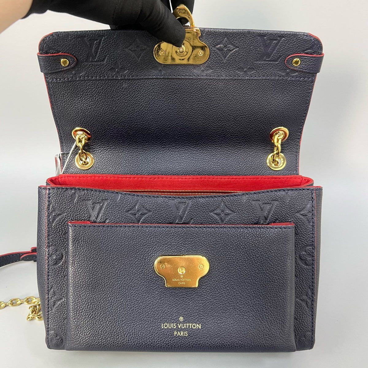 Preloved Louis Vuitton (LV) Vavin bag blue 25cm*18cm XJ11382