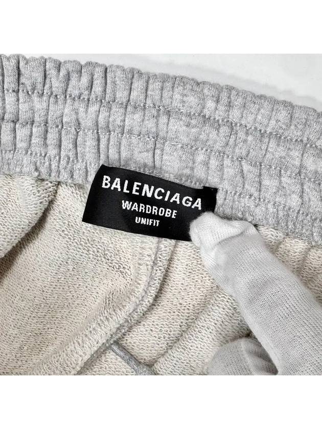 Luxury Balenciaga  Logo Training Jogger Pants Gray