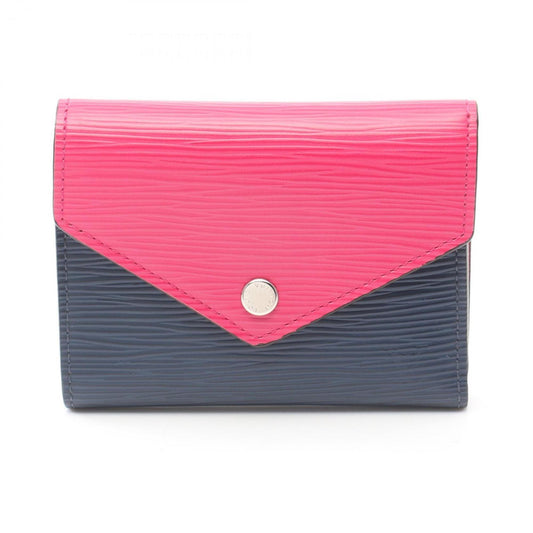 Louis Vuitton Epi Navy pink Epi Leather Wallet (Tri-Fold)