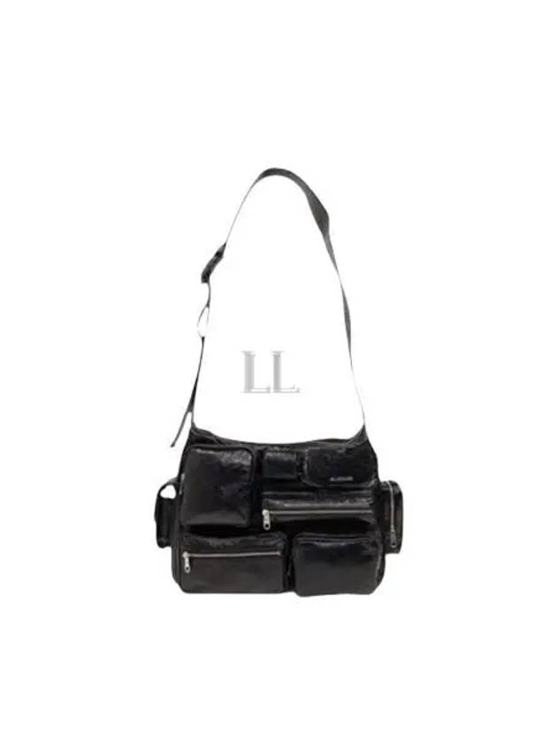 Luxury Balenciaga  Super Busy Messenger Bag Black