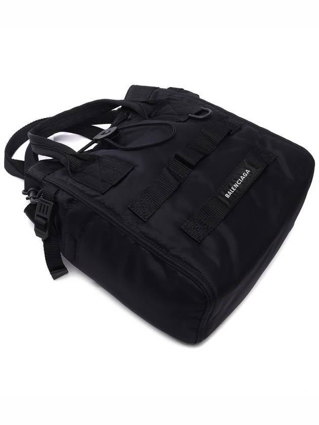 Luxury Balenciaga  Army Logo Small Tote Bag Black