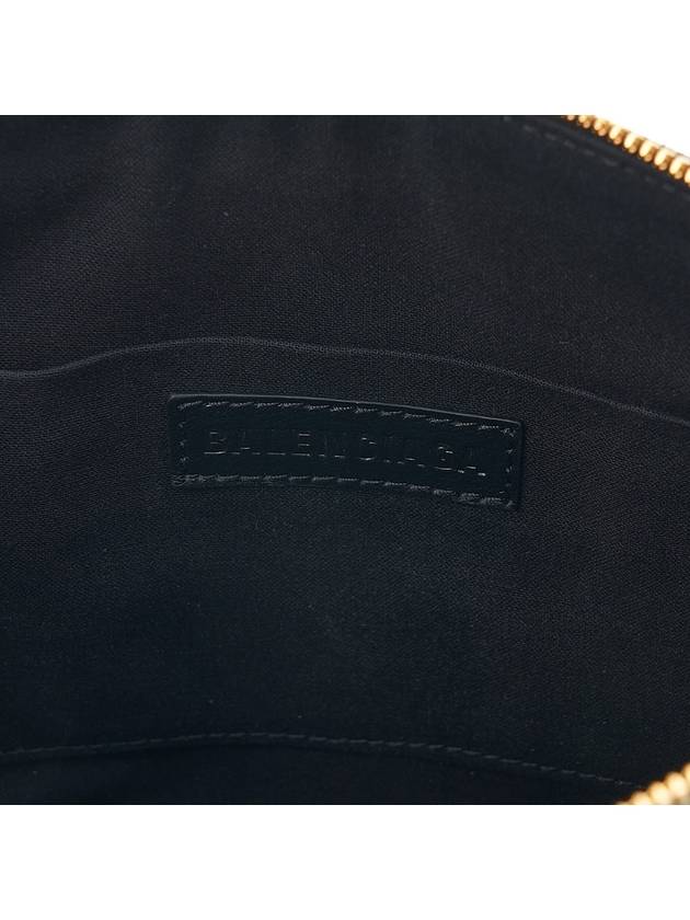 Luxury Balenciaga  Logo Print Jumbo Pouch Bag Black