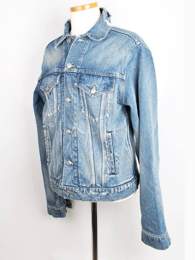 Luxury Balenciaga  Wave logo denim jacket 46