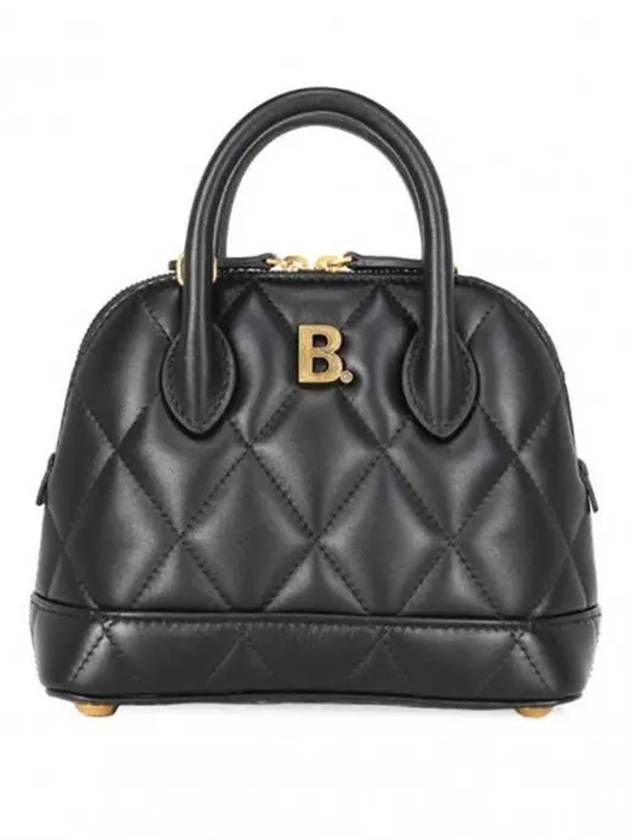 Luxury Balenciaga  Ville Quilted Leather Top Handle Cross Bag Black