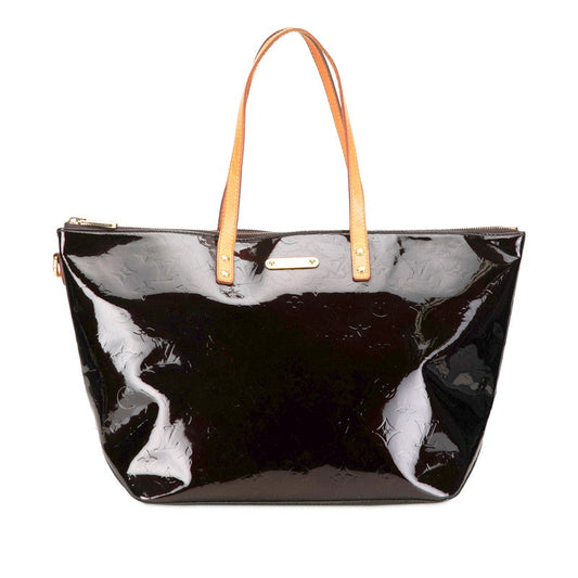 Louis Vuitton Monogram Vernis Belvue GM Shoulder Bag M93589 Amarant Brown Patent Leather  Louis Vuitton
