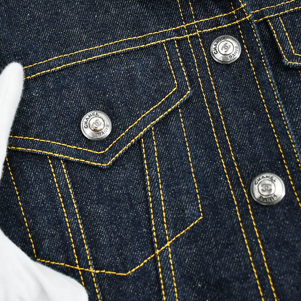 Chanel Spring 1997 denim jacket #38