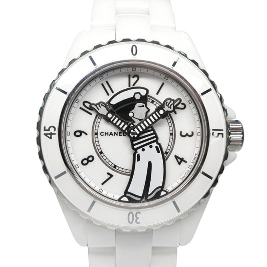 Chanel Mademoiselle J12 Lapauza 38MM H7481 Ceramic White Automatic Volume Unisex Watch