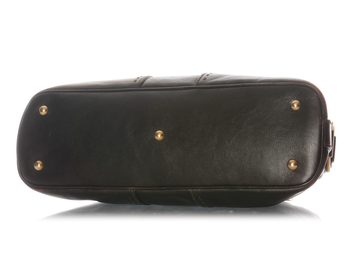 YSL Small Dark Brown Muse