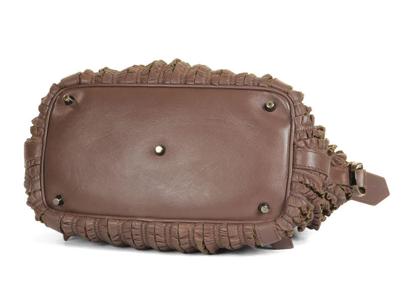 Burberry Violet Prorsum Ruffle Satchel