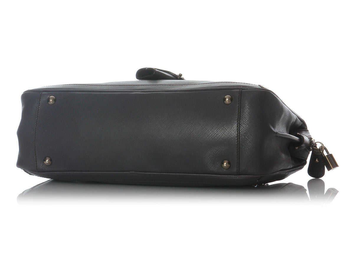 Ferragamo Prune Top Handle Bag