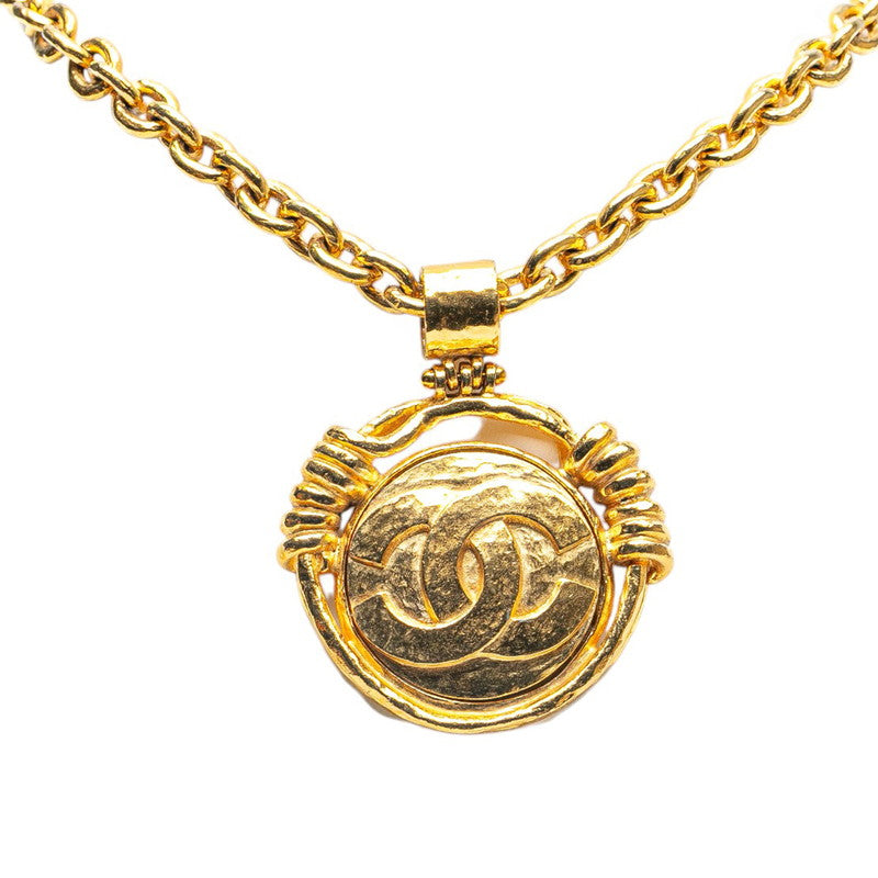 Chanel Coco Mark Round Mirror Necklace