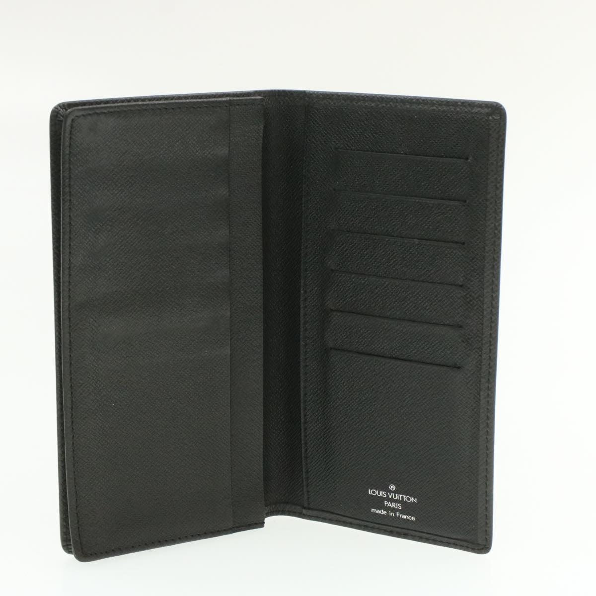 LOUIS VUITTON Taiga Porte Cartes Credit En Long Wallet Ardoise M31002 LV am183b