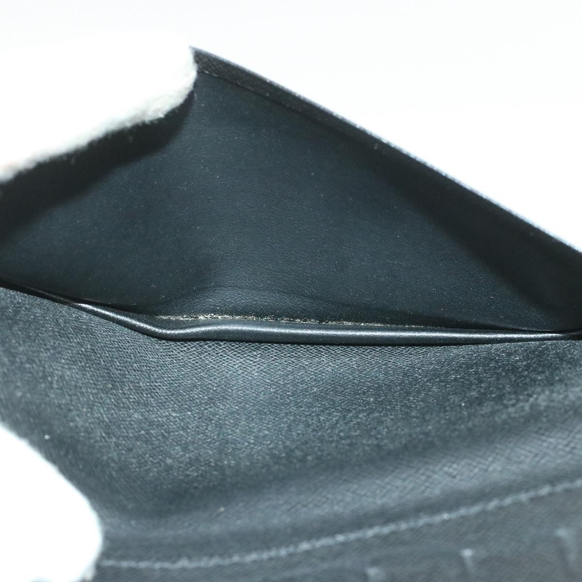 LOUIS VUITTON Taiga Porte Cartes Credit En Long Wallet Ardoise M31002 LV am183b