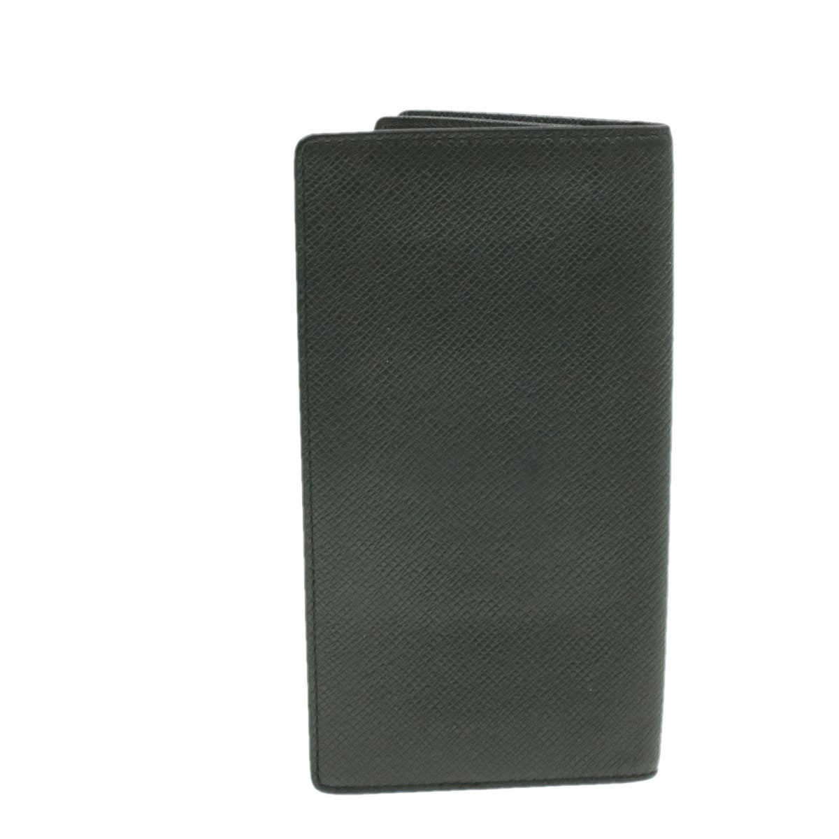 LOUIS VUITTON Taiga Porte Cartes Credit En Long Wallet Ardoise M31002 LV am183b