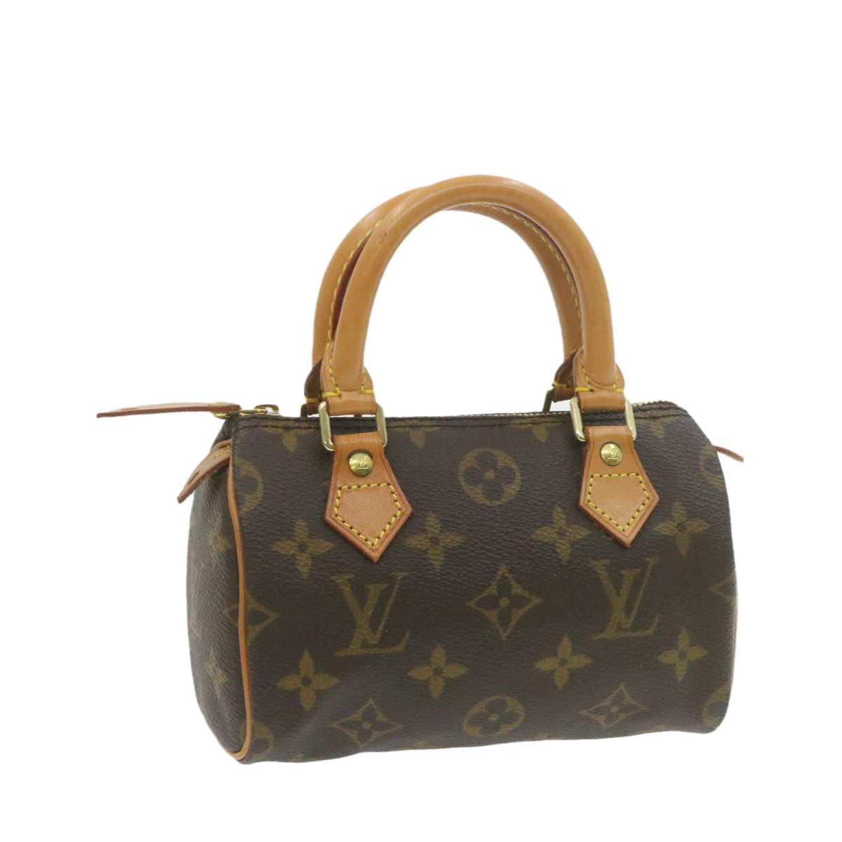 LOUIS VUITTON Monogram Mini Speedy Hand Bag M41534 LV Auth am306b