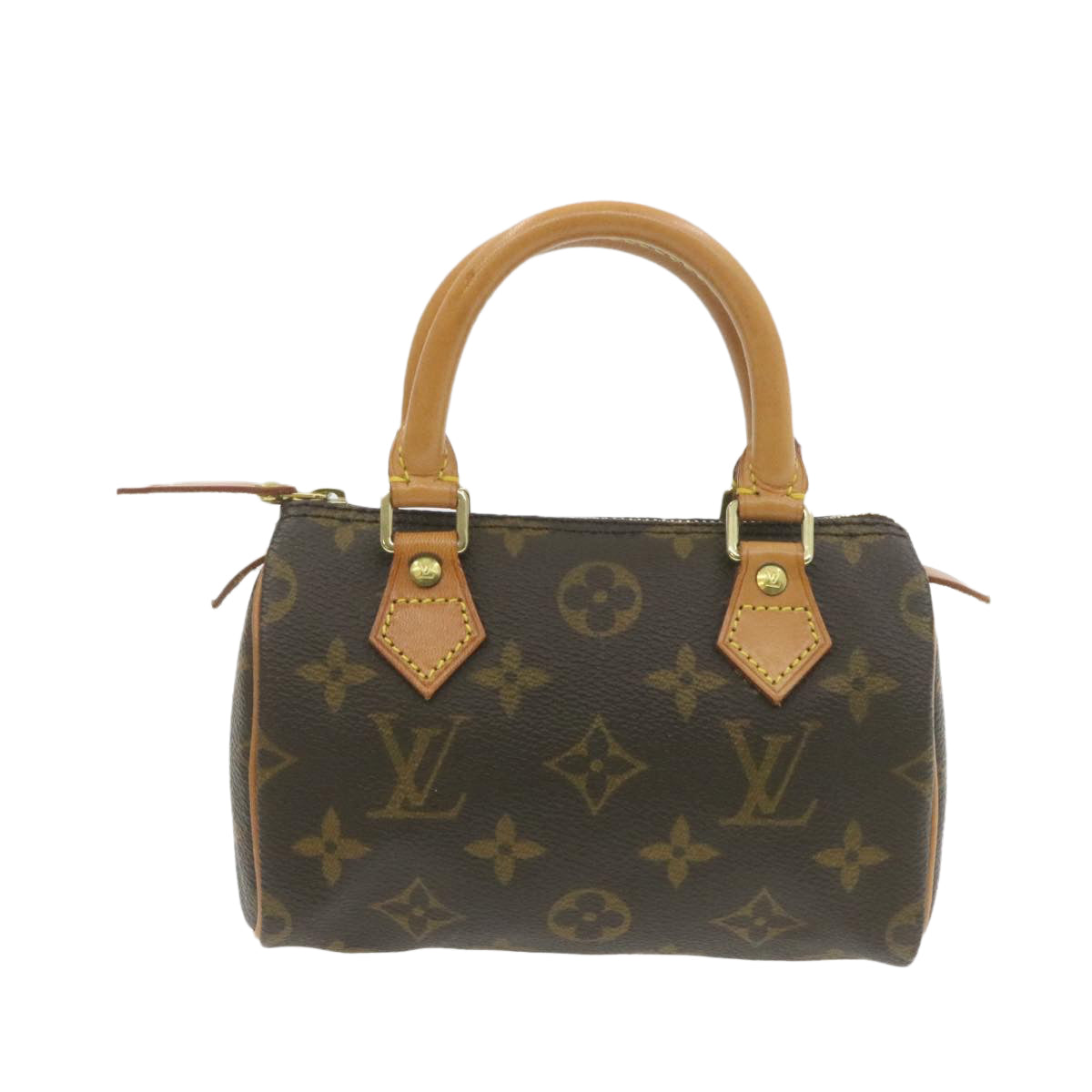 LOUIS VUITTON Monogram Mini Speedy Hand Bag M41534 LV Auth am306b