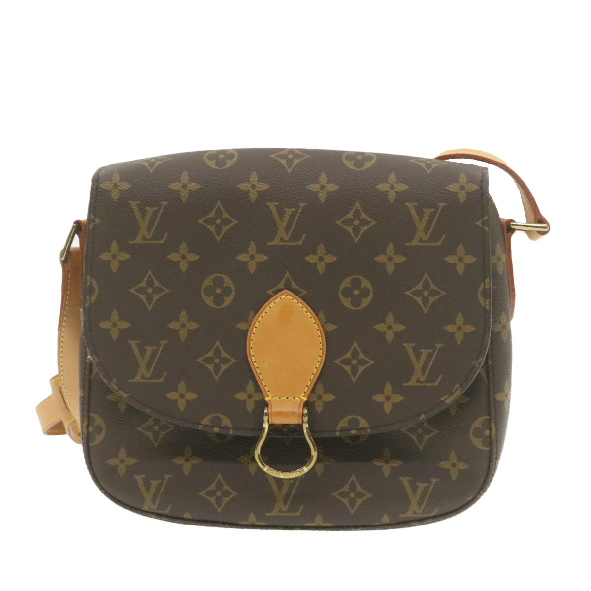 LOUIS VUITTON Monogram Saint Cloud GM Shoulder Bag M51242 LV Auth am313b