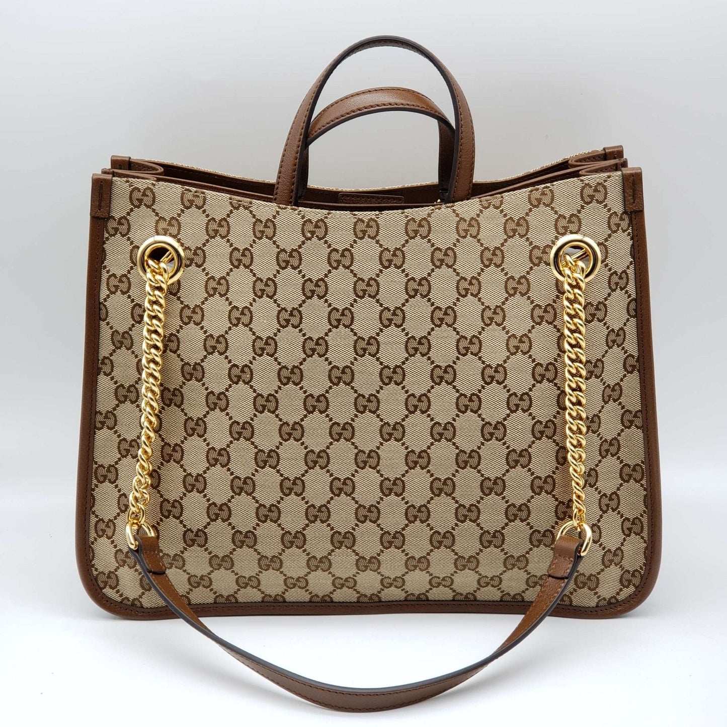 Brand New 1955 Gucci Horsebit Large GG Tote Bag