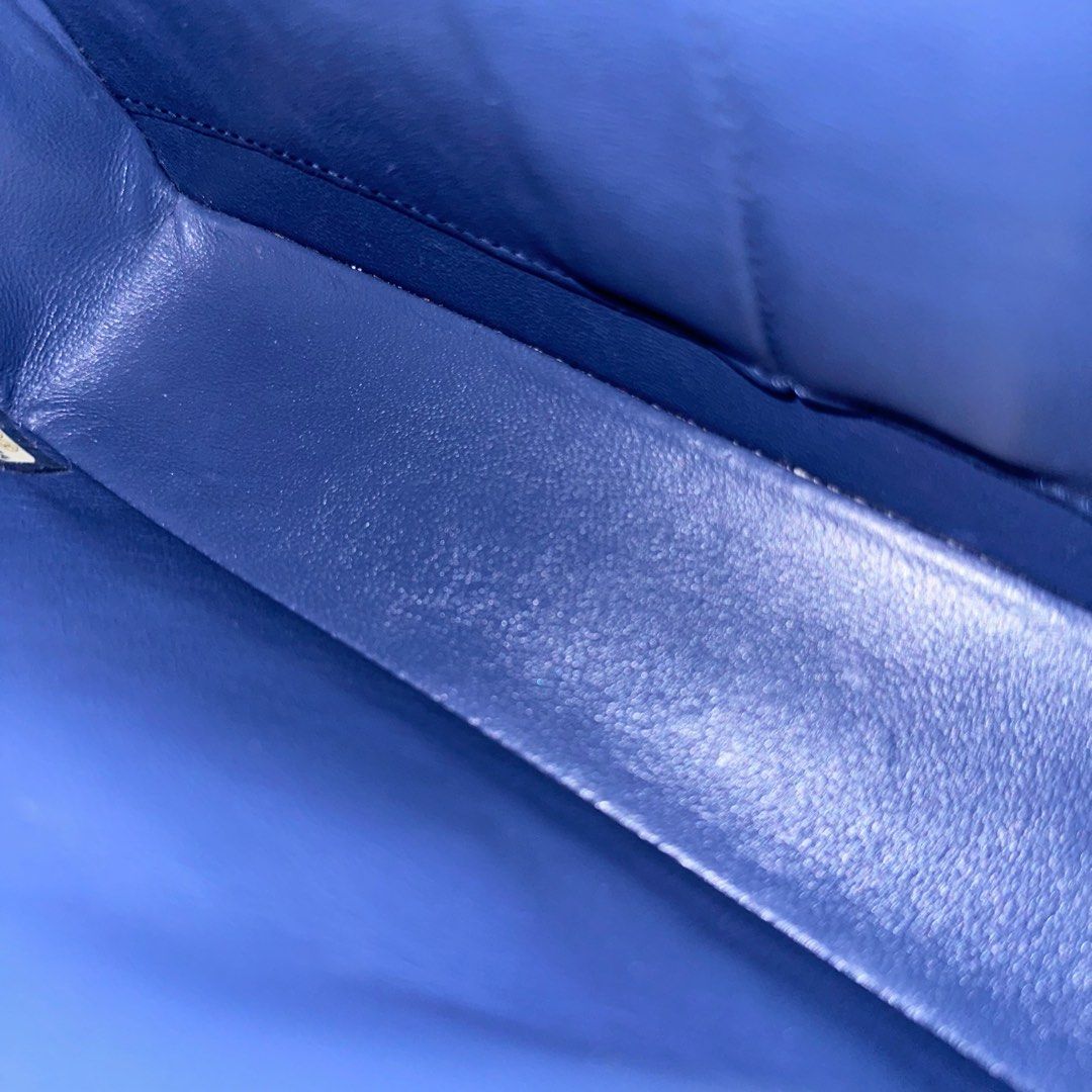 *Brand New* Caviar Medium Quilted Dark Blue SHW No 24