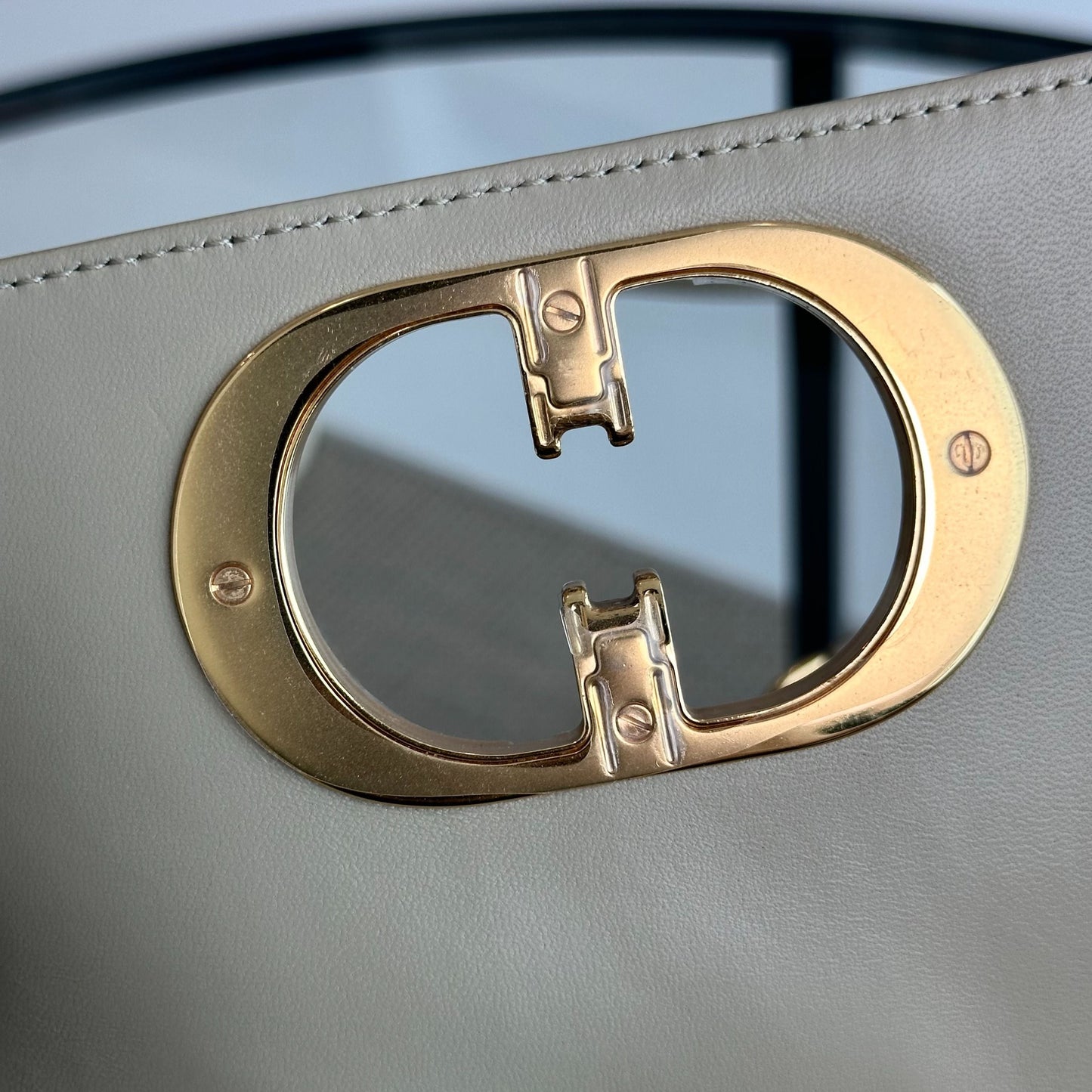 *Brand New* Caro Small Cannage Flap Beige Cross Body Bag GHW