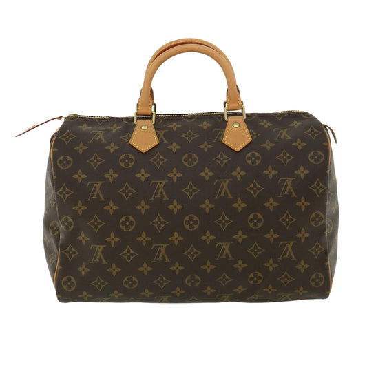 LOUIS VUITTON Monogram Speedy 35 Hand Bag M41524 LV Auth bs002A
