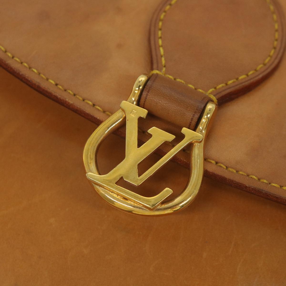 LOUIS VUITTON Nomad Saint Cloud GM Shoulder Bag Beige M52192 LV Auth bs10137