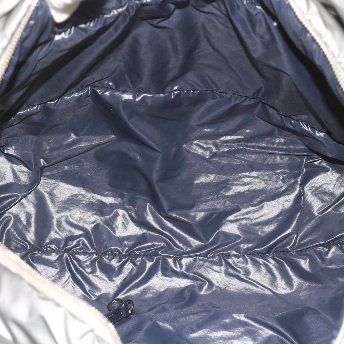 Top Quality Chanel Cococoon Hand Bag Patent leather Silver CC Auth bs10169