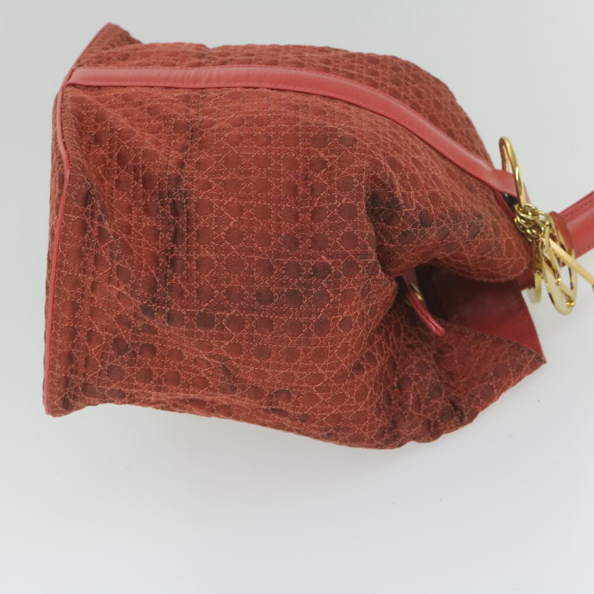CHRISTIAN DIOR Canage Shoulder Bag Nylon Red Auth bs10264