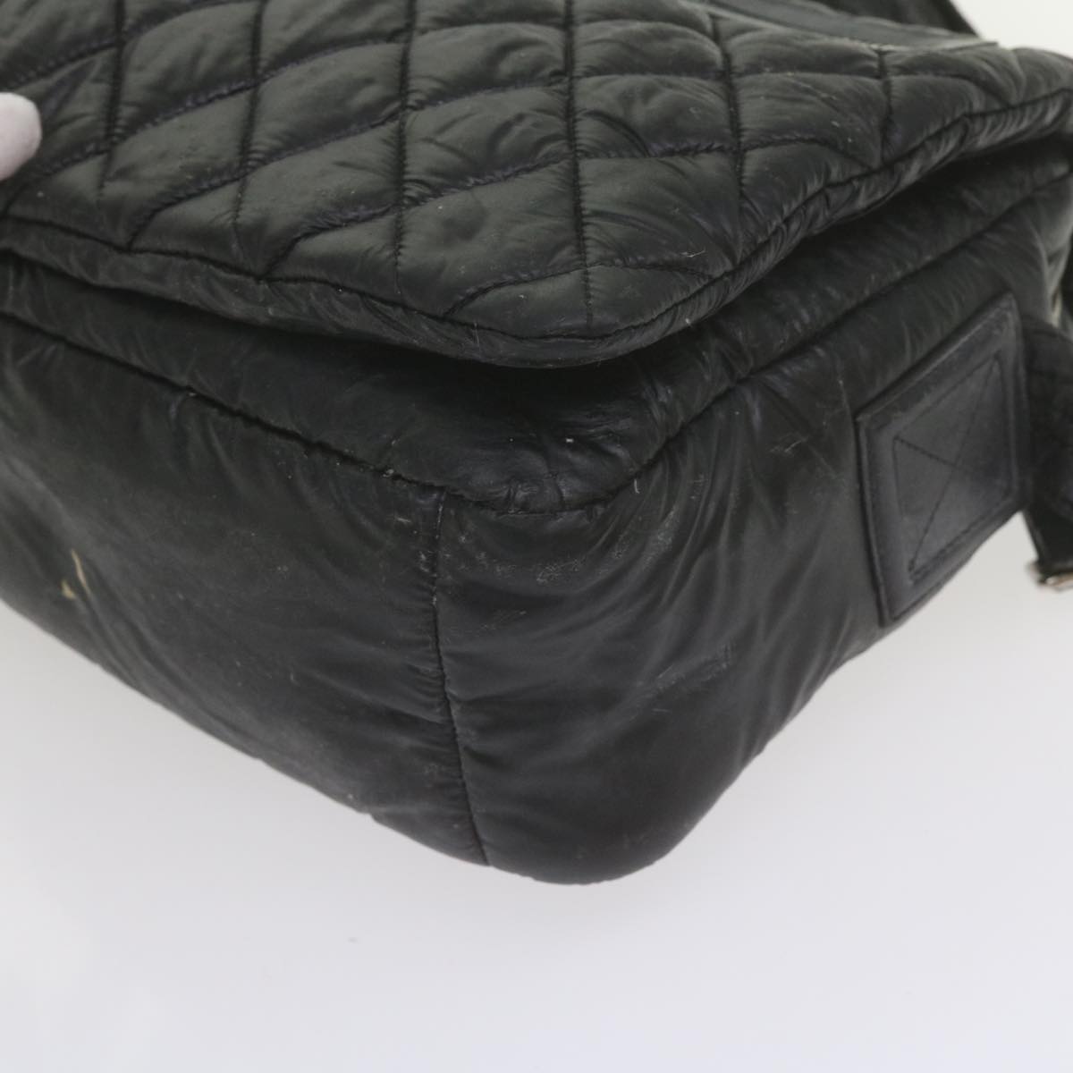 Top Quality Chanel Cococoon Shoulder Bag Nylon Black CC Auth bs10518