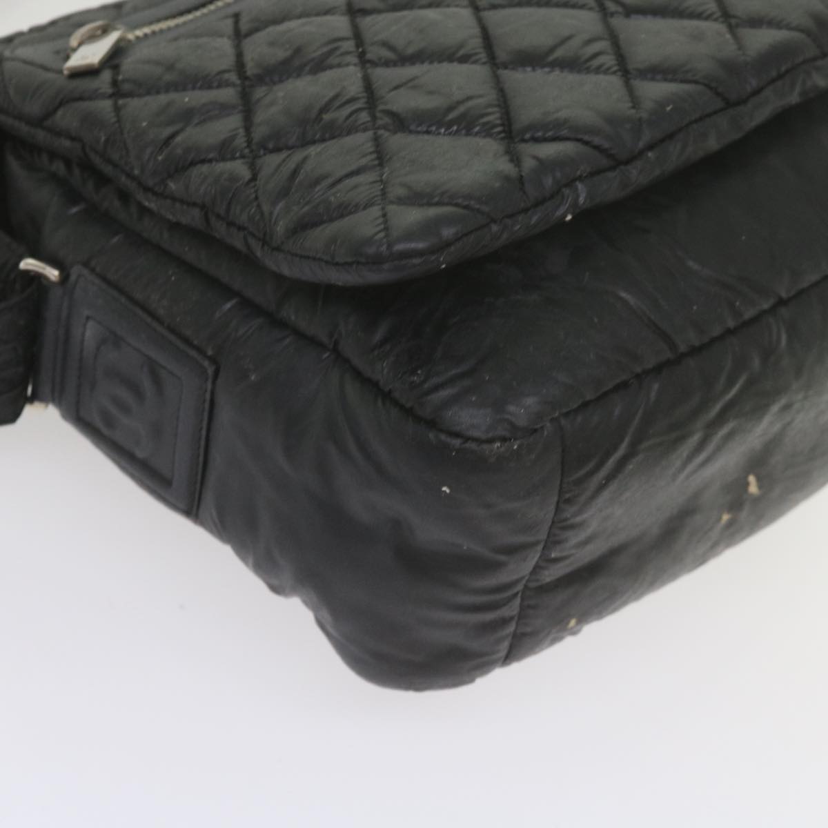 Top Quality Chanel Cococoon Shoulder Bag Nylon Black CC Auth bs10518