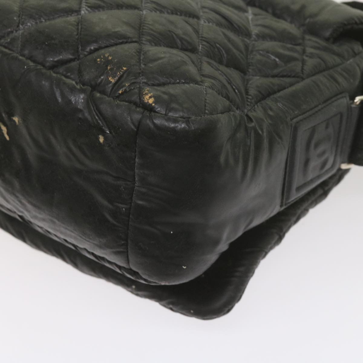 Top Quality Chanel Cococoon Shoulder Bag Nylon Black CC Auth bs10518