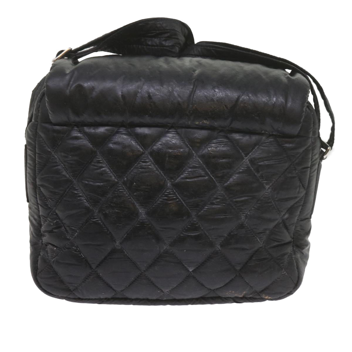 Top Quality Chanel Cococoon Shoulder Bag Nylon Black CC Auth bs10518