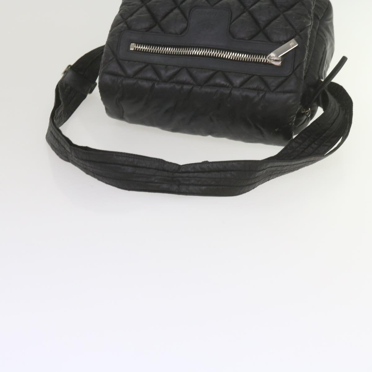 Top Quality Chanel Cococoon Shoulder Bag Nylon Black CC Auth bs10518