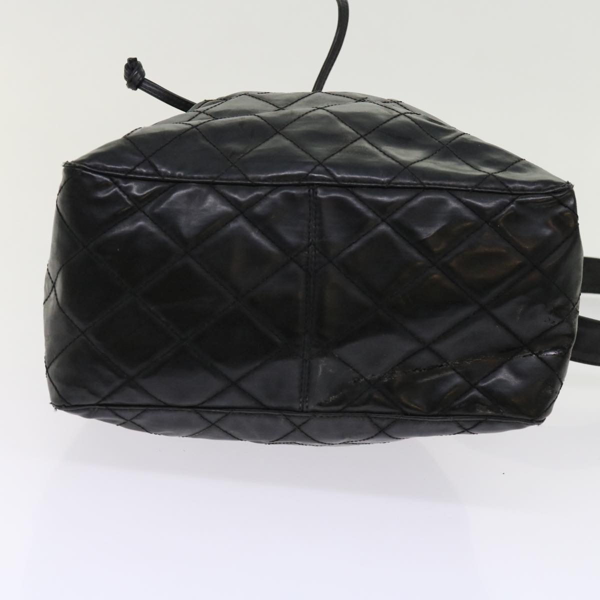 Top Quality Chanel Matelasse Shoulder Bag Patent leather Black CC Auth bs10560