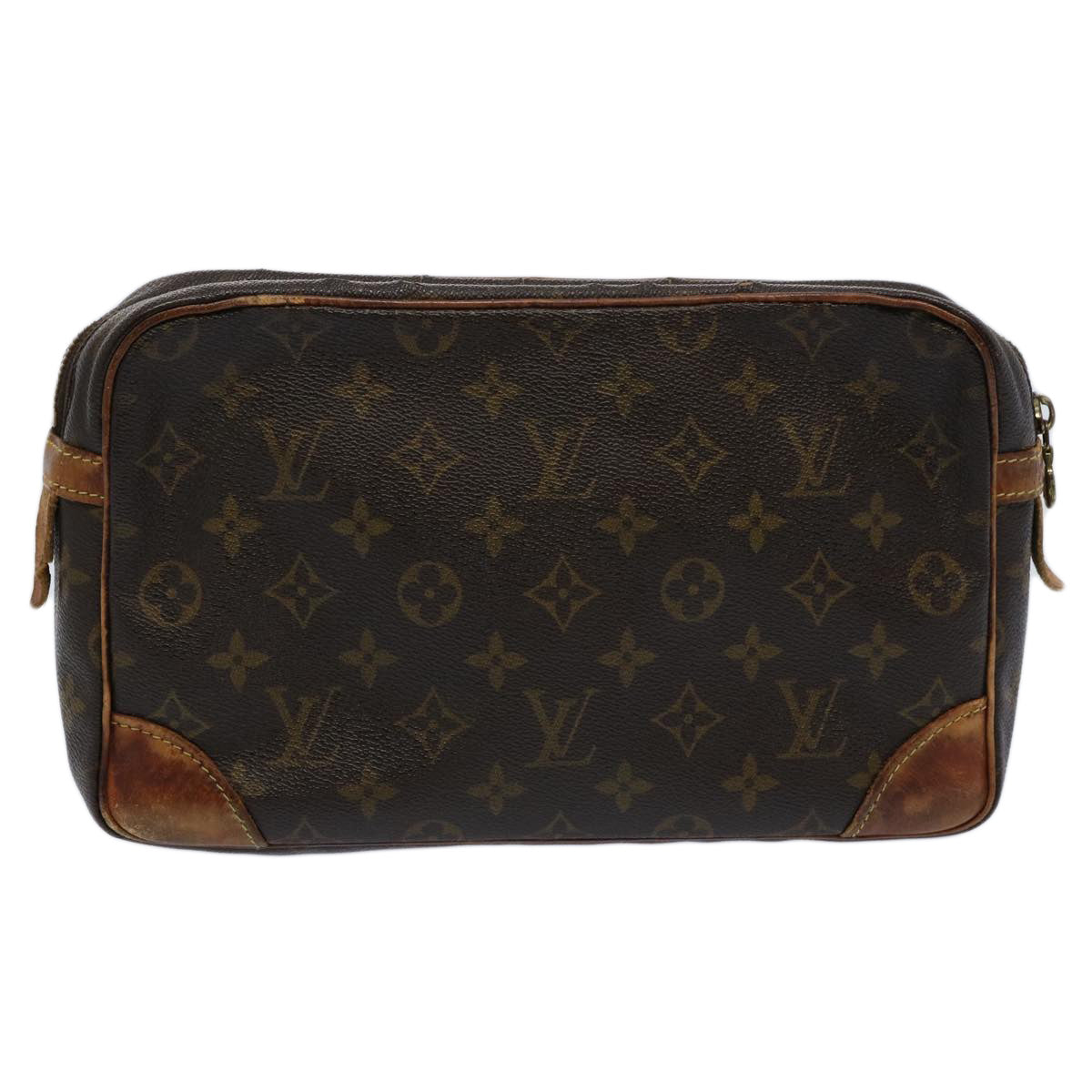 LOUIS VUITTON Monogram Compiegne 28 Clutch Bag M51845 LV Auth bs10568