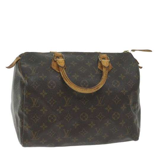 LOUIS VUITTON Monogram Speedy 30 Hand Bag M41526 LV Auth bs10648