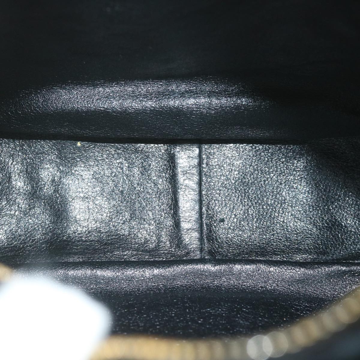 Top Quality Chanel Hand Bag Velor Black CC Auth bs10697