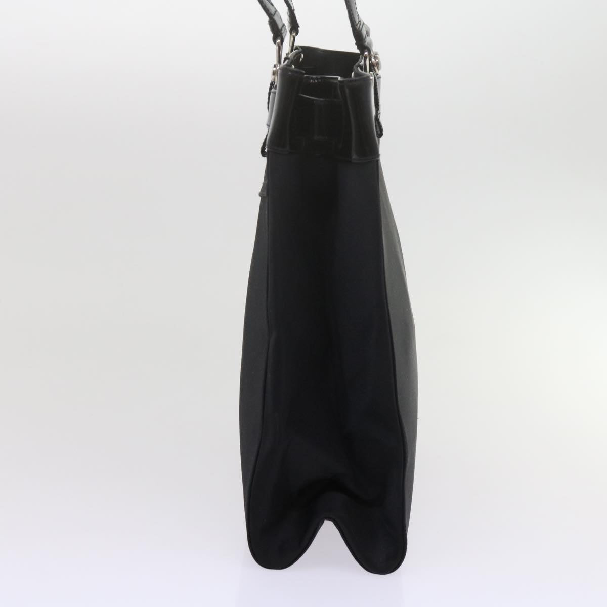 CHRISTIAN DIOR Tote Bag Nylon Black Auth bs10814