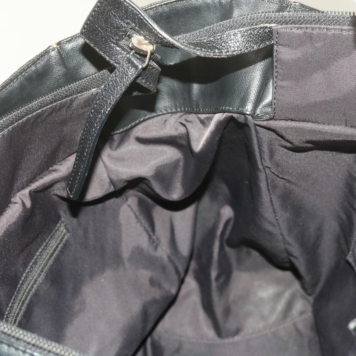 CHANEL Paris Biarritz MM Tote Bag Coated Canvas Black CC Auth bs10905