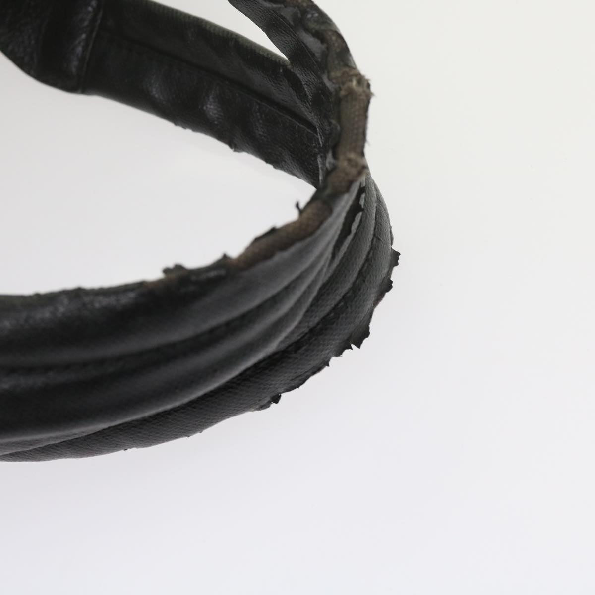 CHANEL Paris Biarritz MM Tote Bag Coated Canvas Black CC Auth bs10905