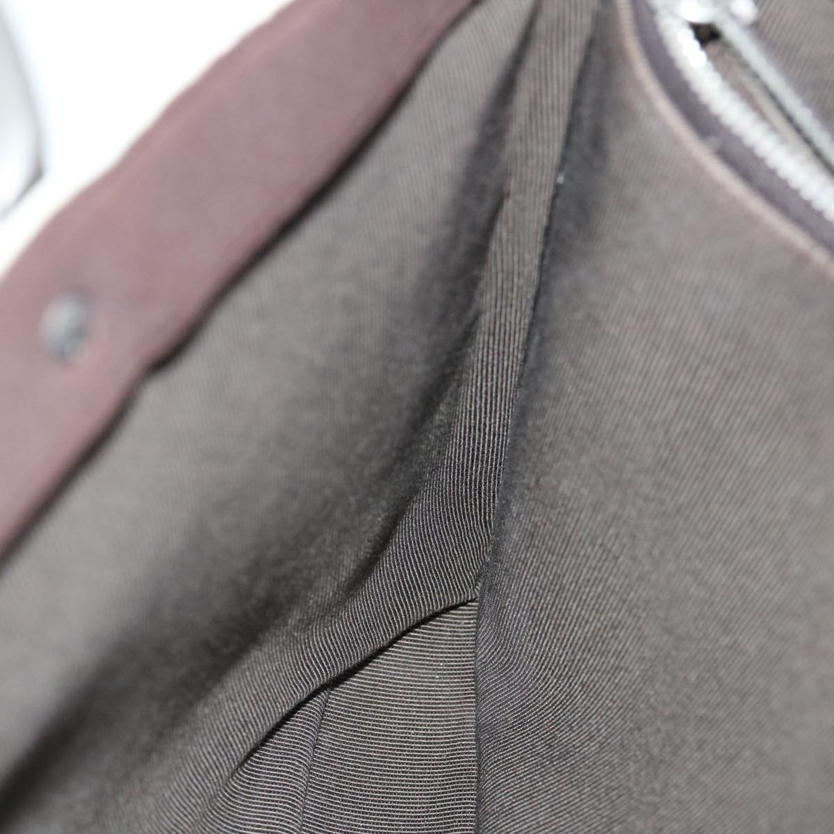 Top Quality Chanel Hand Bag Nylon Brown CC Auth bs11011