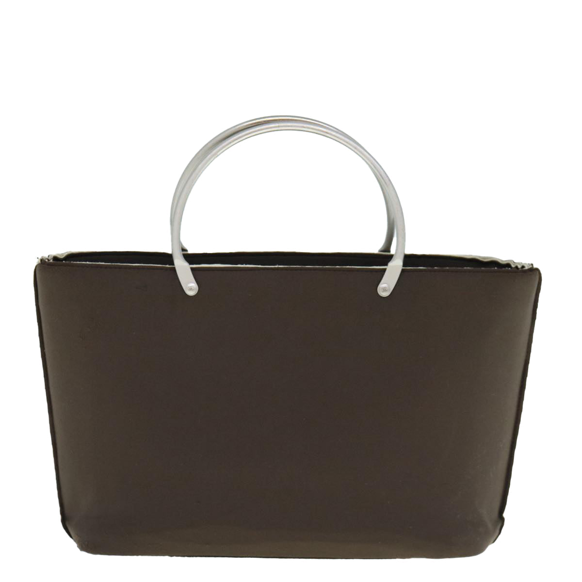 Top Quality Chanel Hand Bag Nylon Brown CC Auth bs11011