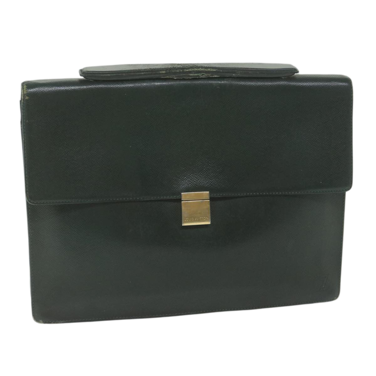 LOUIS VUITTON Taiga Porte Documents Angara Bag Epicea M30774 LV Auth bs11046