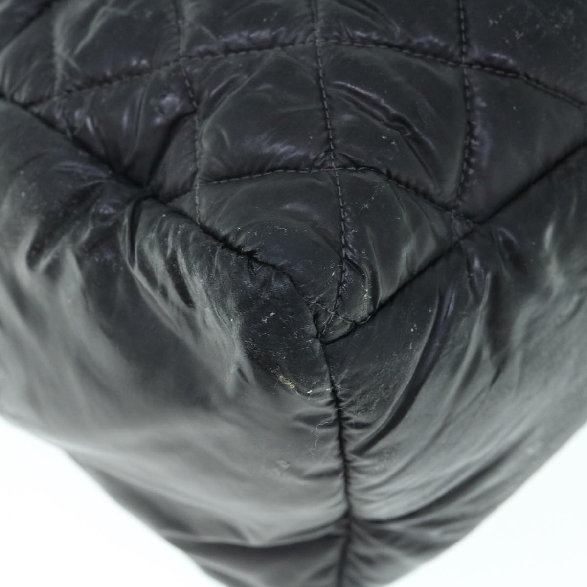 Top Quality Chanel Cococoon Shoulder Bag Nylon Black CC Auth bs11077