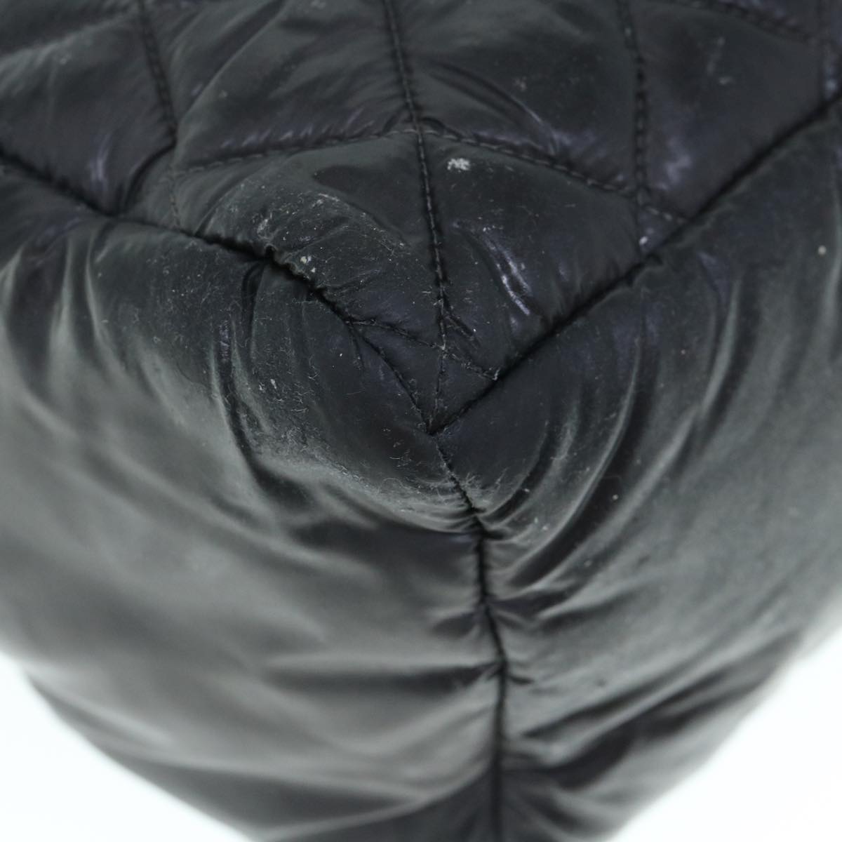 Top Quality Chanel Cococoon Shoulder Bag Nylon Black CC Auth bs11077
