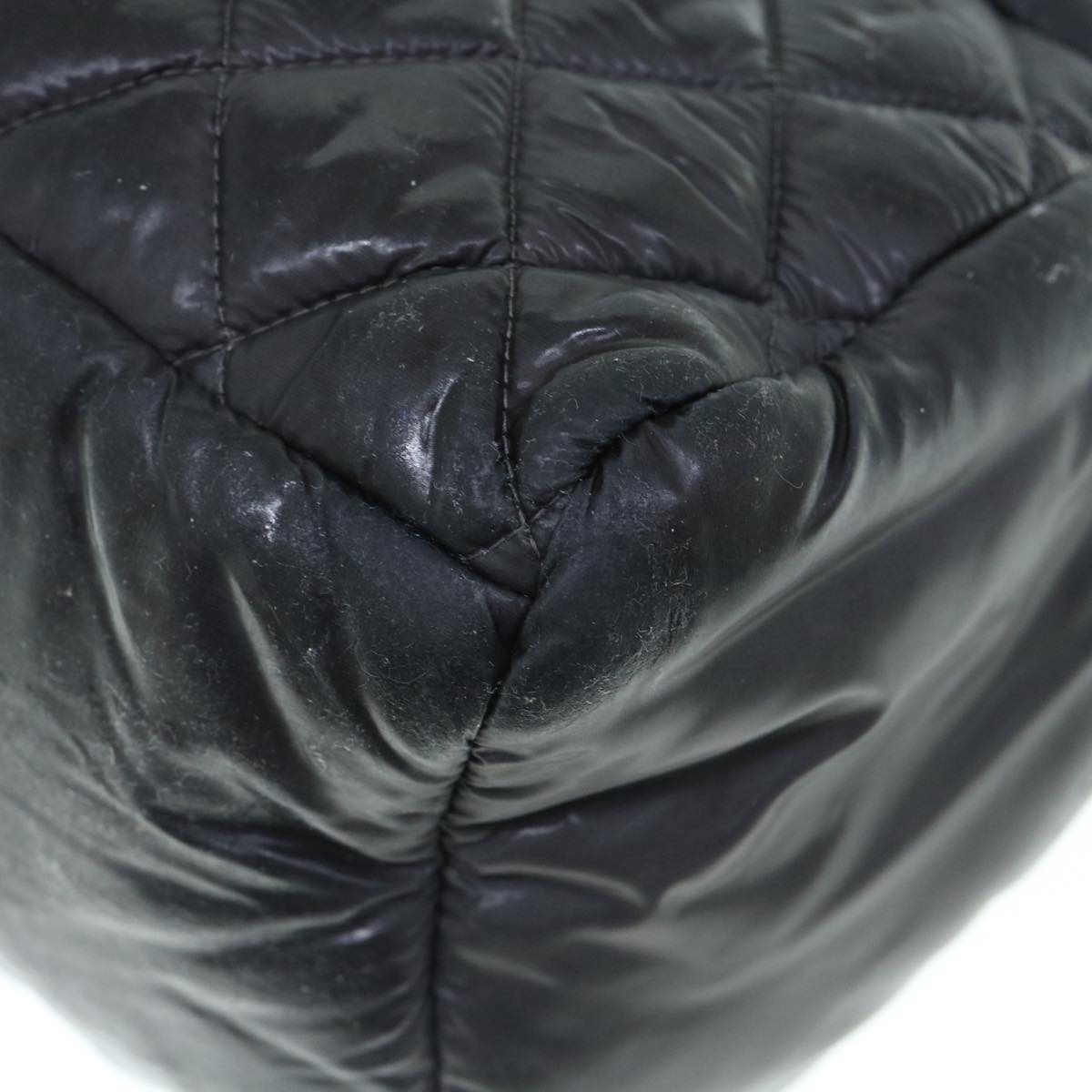 Top Quality Chanel Cococoon Shoulder Bag Nylon Black CC Auth bs11077
