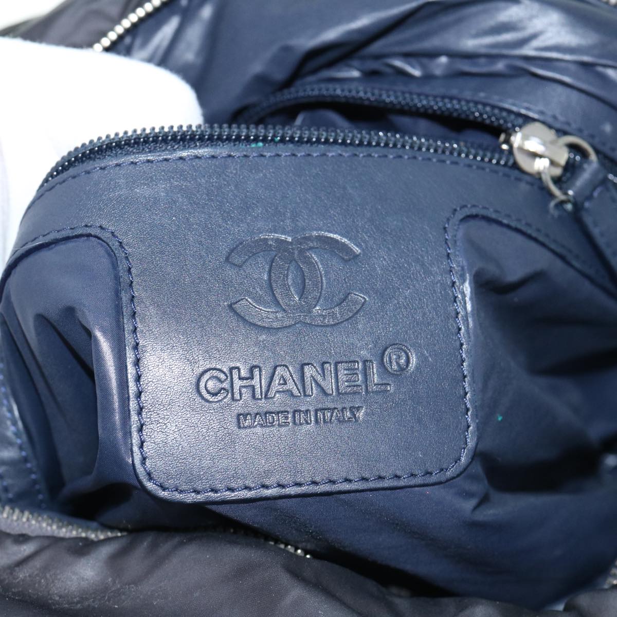 Top Quality Chanel Cococoon Shoulder Bag Nylon Black CC Auth bs11077